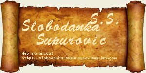 Slobodanka Supurović vizit kartica